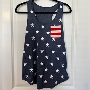 Stars and Stripes American flag tank top